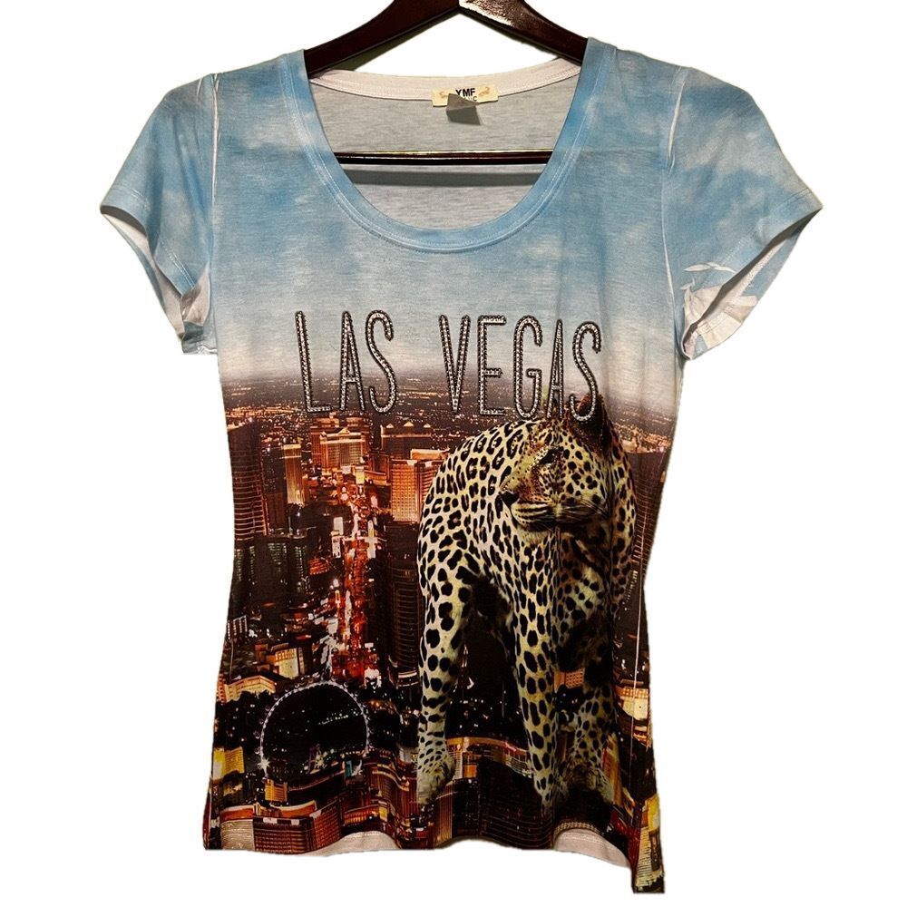 Las Vegas Sequin Decorated Tee 2XL